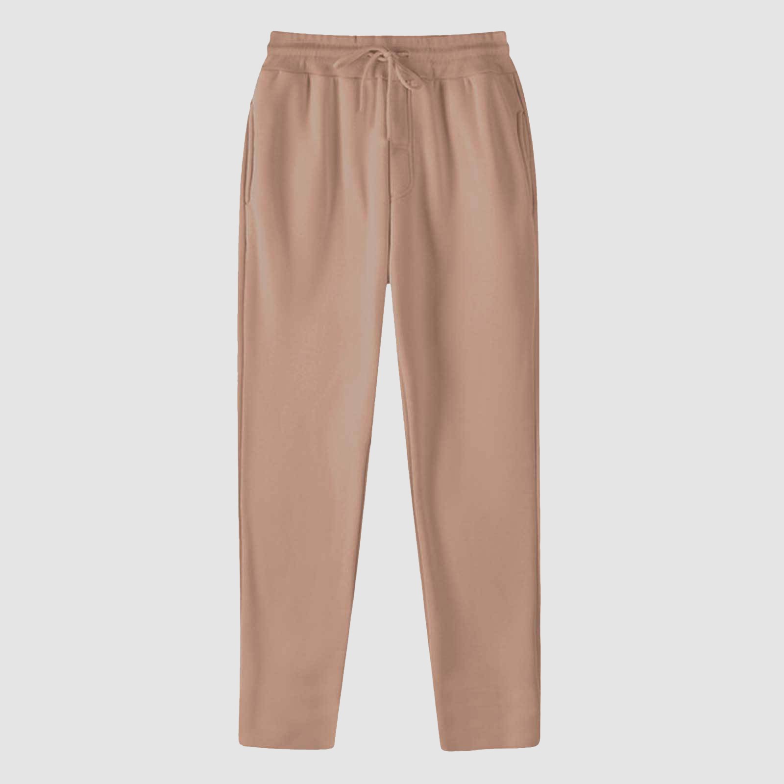 thumbnail image 2 of Pantalones deportivos anchos con forro polar para mujer: pantalones de yoga de cintura alta con bolsillos, cintura elástica fruncida para entrenamientos informales, 2 of 4